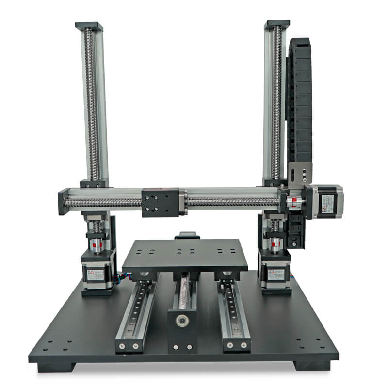 Etapa lineal XYZ del sistema de posicionamiento del husillo de bolas de 3 ejes de doble pista FUYU
