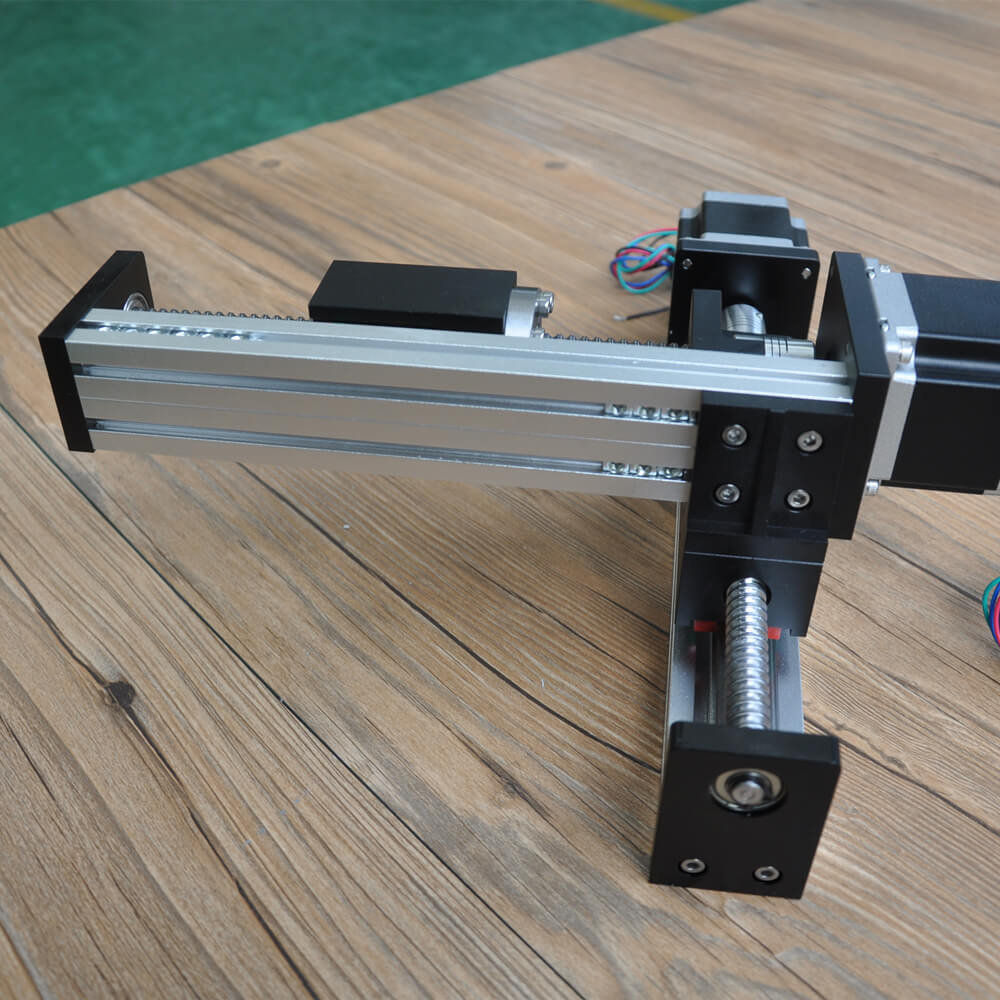 Linear 2 Axis Guide Rail Motor Drive Ball Screw XY Stage Fuyu
