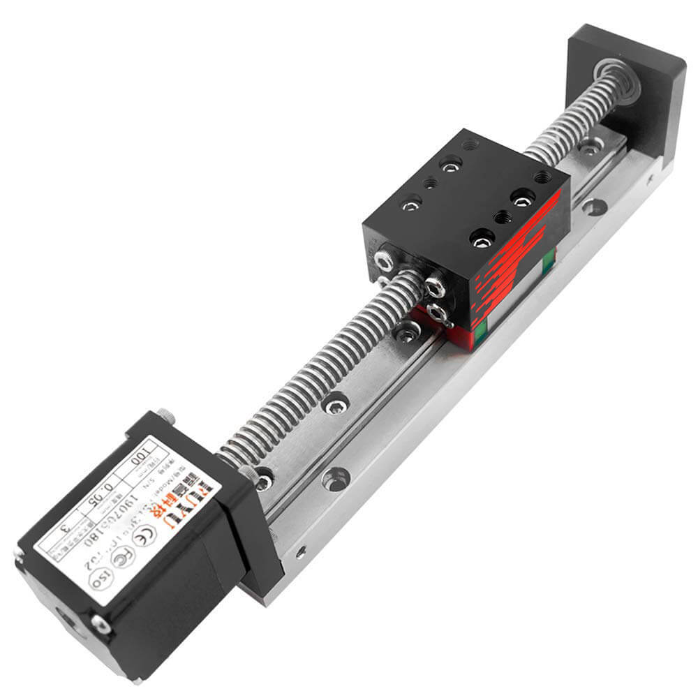 Actuador lineal de etapa TFCFL, guía manual de riel lineal de 7.874 in,  guía deslizante de fase C7, actuador de bola, tornillo de movimiento con