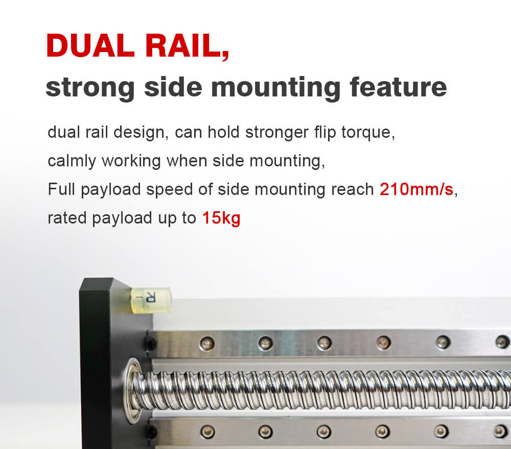 Befenybay Actionneur Linéaire De 400 Mm De Longueur Avec Rails Linéaires Carrés, Vis à Bille SFU1605 Avec Moteur Pas-à-pas NEMA23 Pour Pièces De Routeur CNC à Monter Soi-même, Axe X Y Z
