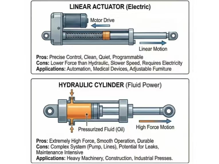 Applications of Electric Actuator Hydraulic Cylinder