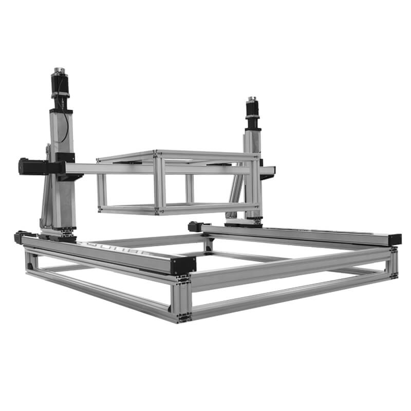 Mehrachsiges Positionierungssystem, motorisierte Schienenführung, Schwerlast-Linearportal, Roboter-Kugelumlaufspindel, XYZ-Tisch