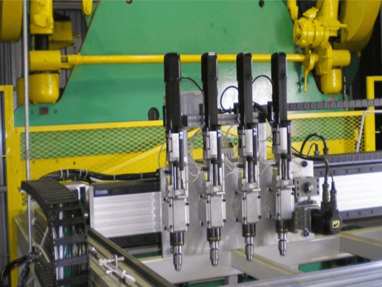 Linear Motion System for Multi-Head Drilling Machine